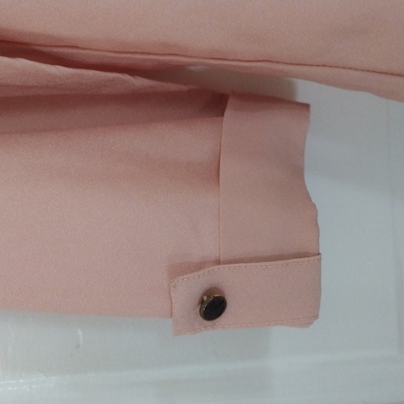 Wishful Park Womens Blouse Size S 3/4 Sleeve Rose Gold - Picture 3 of 7